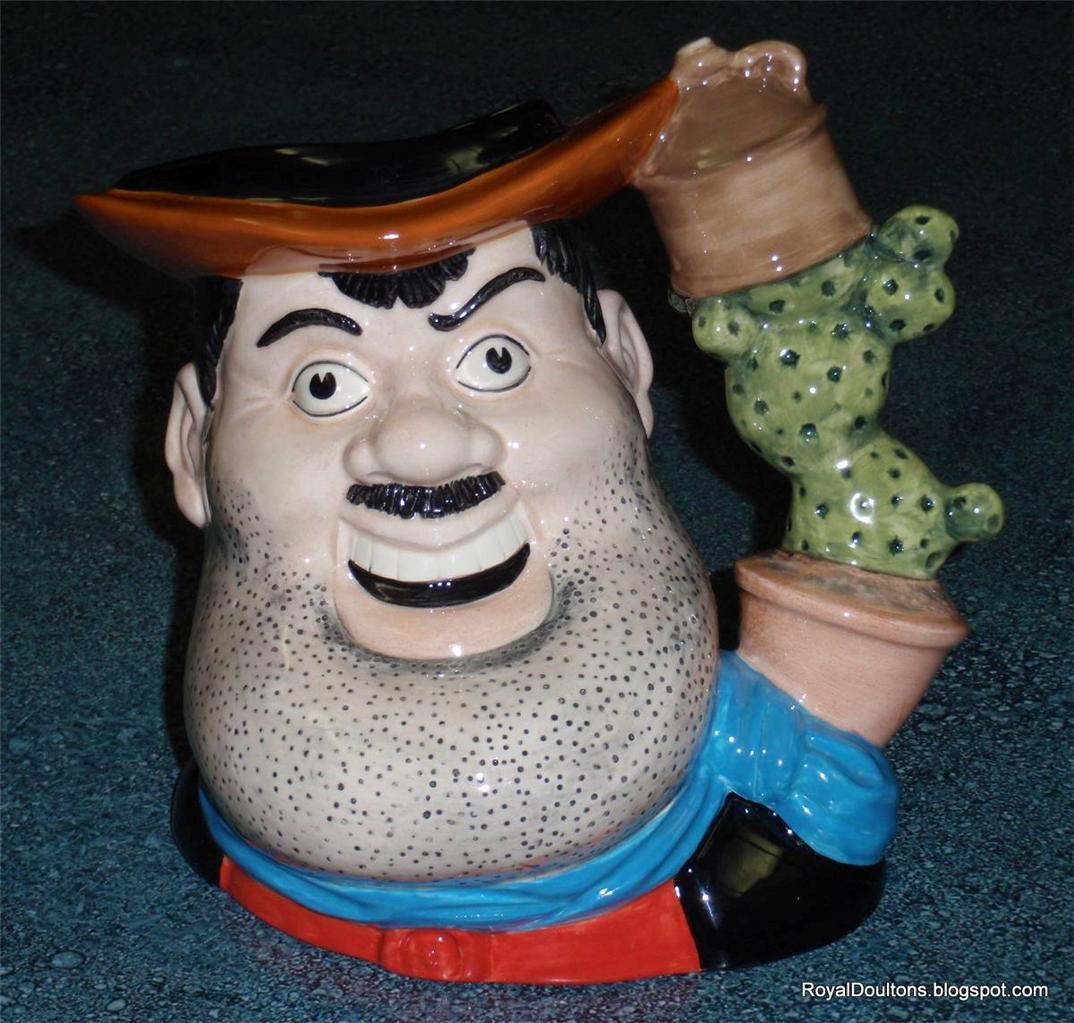 "Desperate Dan" Royal Doulton Character Jug D7006 - Large 7" (The Dandy Comic)