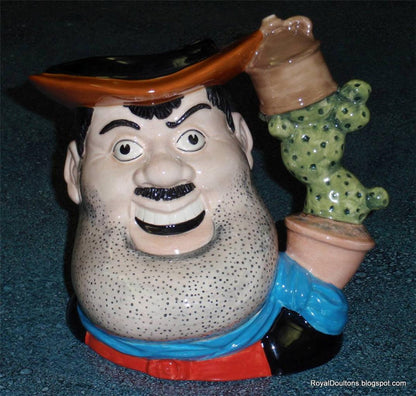 "Desperate Dan" Royal Doulton Character Jug D7006 - Large 7" (The Dandy Comic)