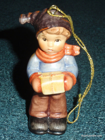 Goebel M.I. Hummel For Me? Ornament Boy with Christmas Gift 2067/B/O - CUTE GIFT