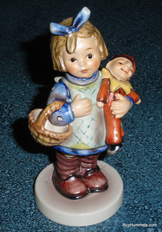 "What Now" Goebel Hummel Figurine #422 - Girl With Basket And Doll!