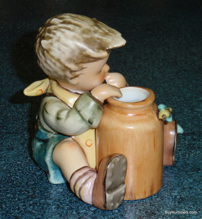 Honey Lover Goebel Hummel Figurine #312/I TMK7 - Little Boy Eating Honey With Bumble Bees