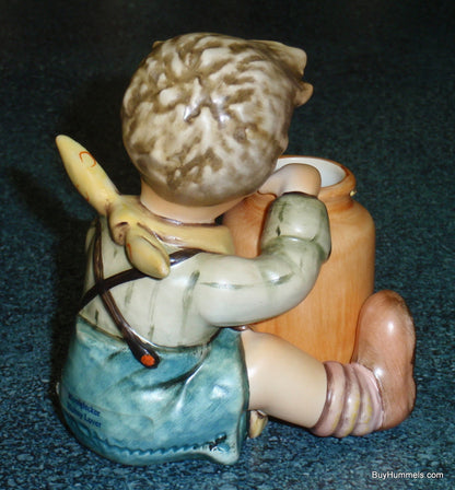 Honey Lover Goebel Hummel Figurine #312/I TMK7 - Little Boy Eating Honey With Bumble Bees