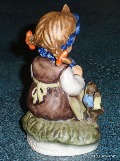 "Botanist" Goebel Hummel Figurine #351 Girl With Blue Bird & Flowers - GIFT!