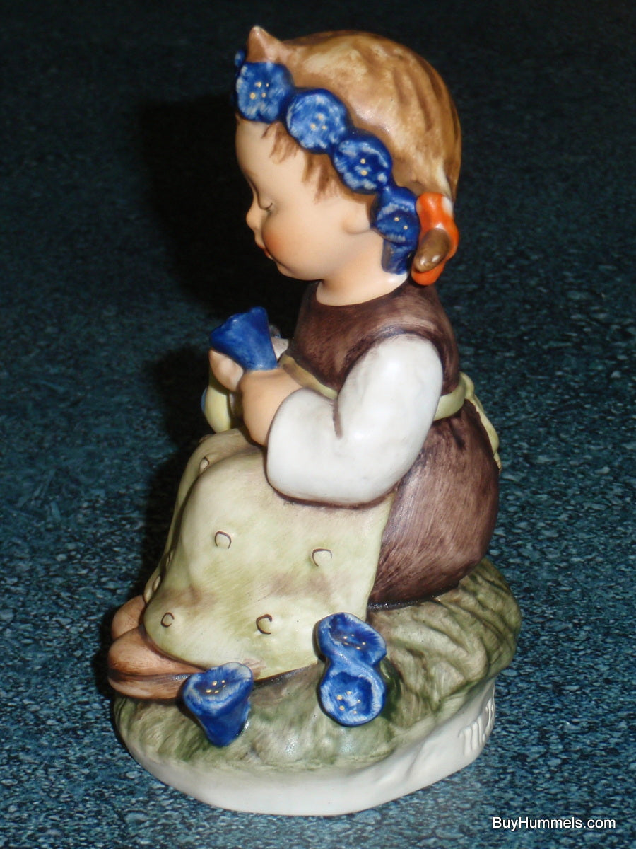 "Botanist" Goebel Hummel Figurine #351 Girl With Blue Bird & Flowers - GIFT!