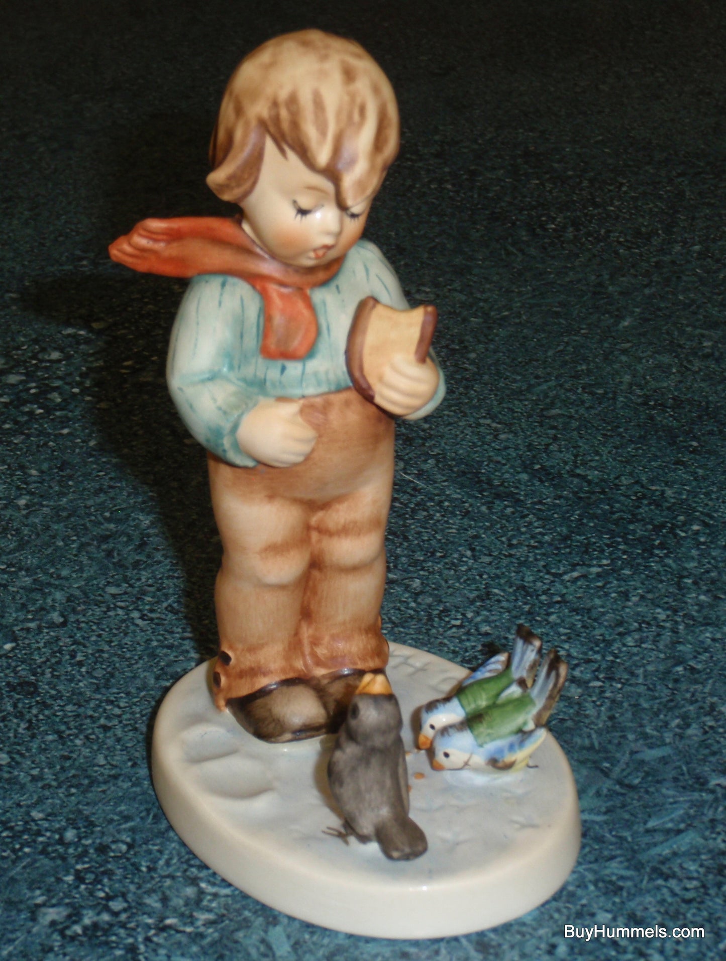 "Bird Watcher" Goebel Hummel Figurine #300 Boy Feeding The Birds!