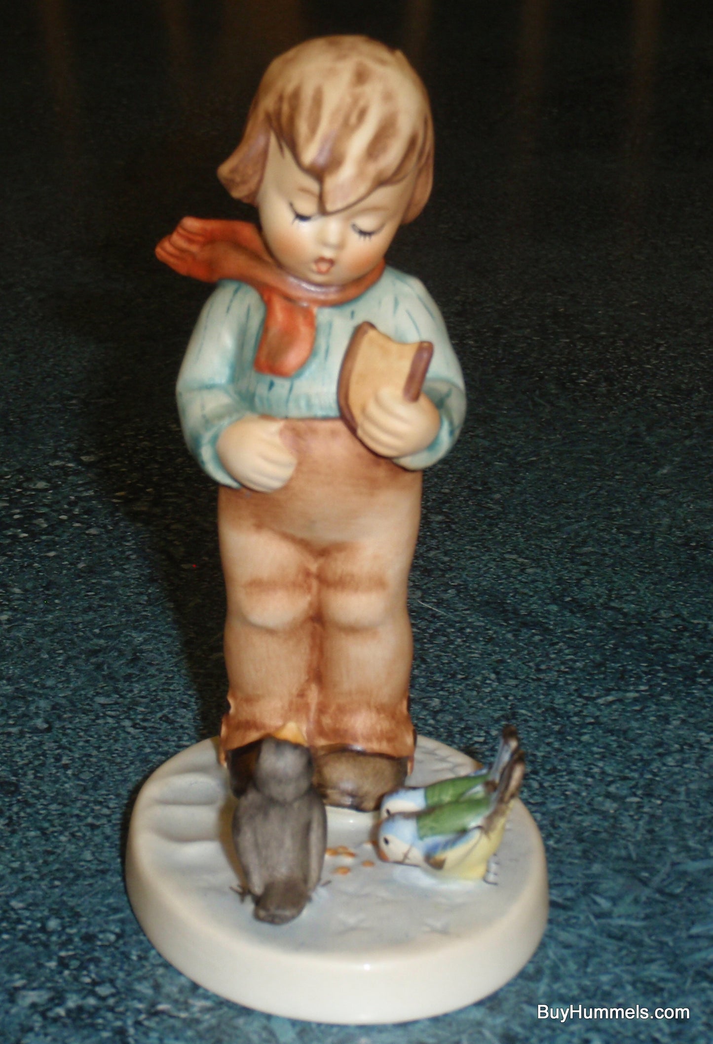 "Bird Watcher" Goebel Hummel Figurine #300 Boy Feeding The Birds!