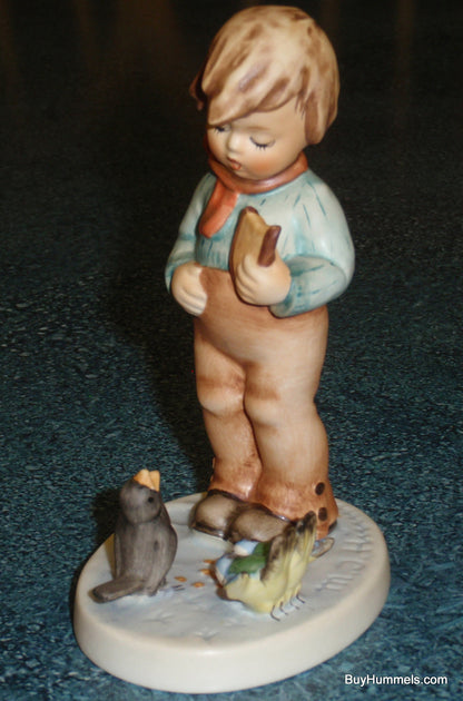 "Bird Watcher" Goebel Hummel Figurine #300 Boy Feeding The Birds!