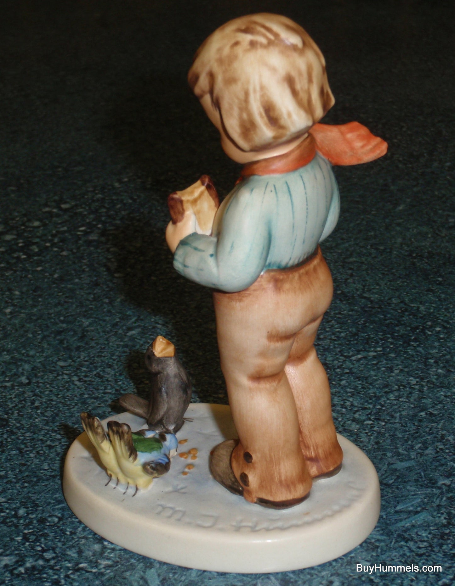 "Bird Watcher" Goebel Hummel Figurine #300 Boy Feeding The Birds!