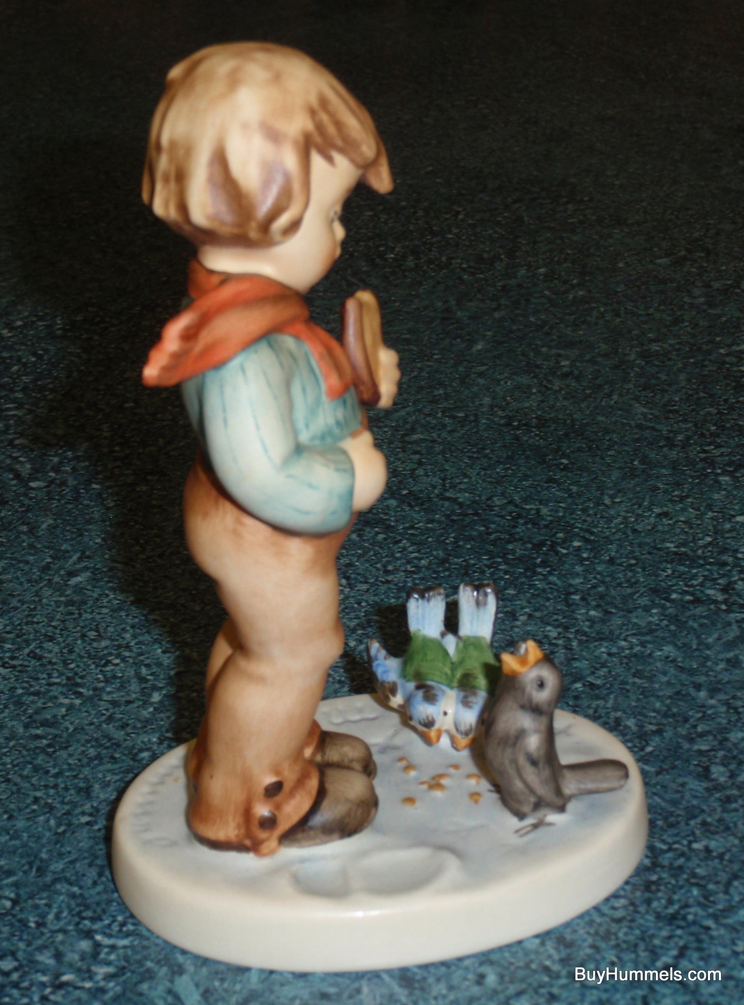 "Bird Watcher" Goebel Hummel Figurine #300 Boy Feeding The Birds!