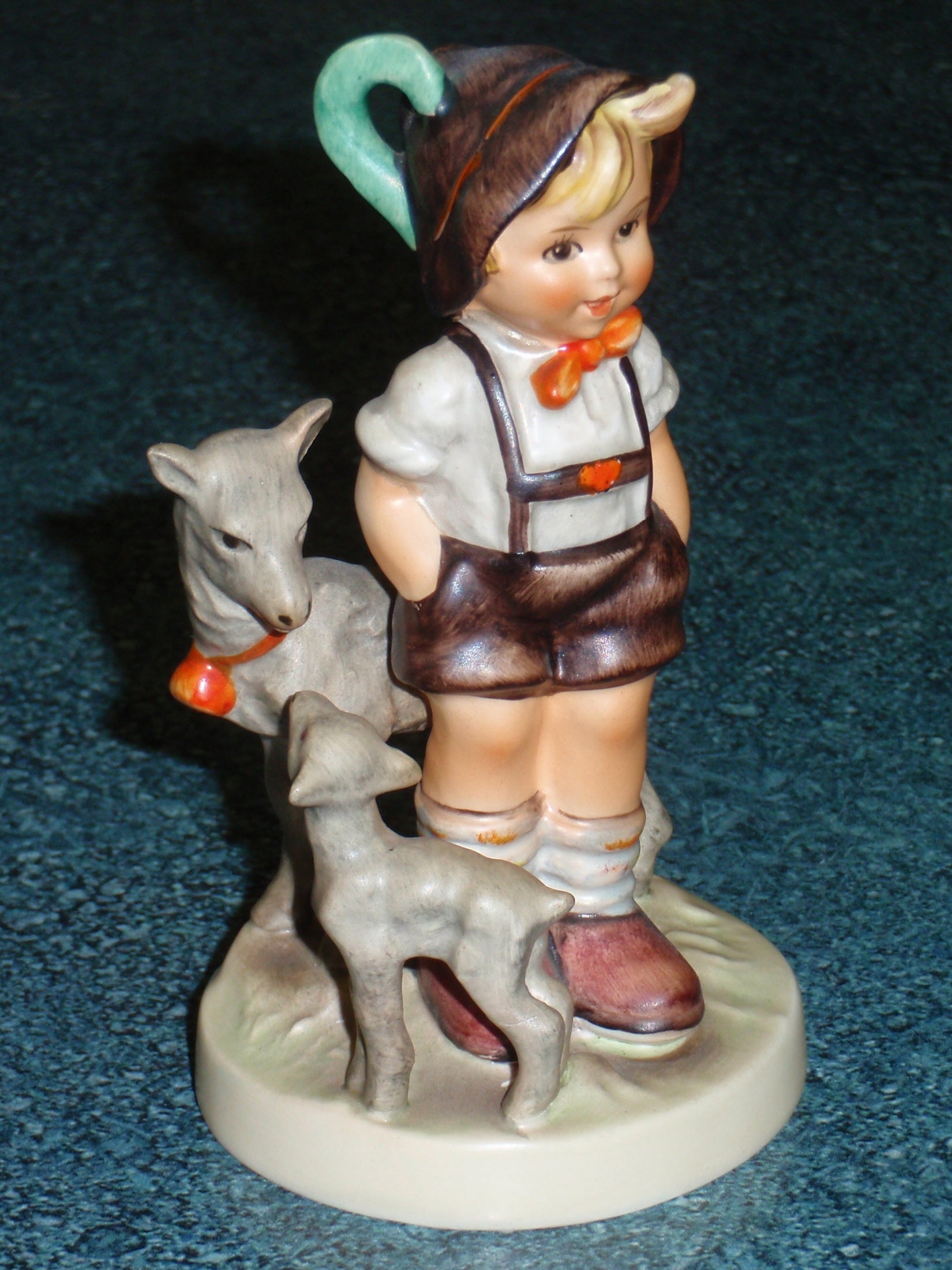 Goebel Little Goat Herder West Germany Figure 200/0 Hummel Porcelain Vintage Collectible TM5 Vintage Hallmark From order 1972 to 1979