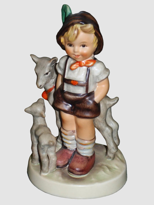 "Little Goat Herder" Goebel Hummel Figurine #200/0 - Mama And Baby Goat With Boy!