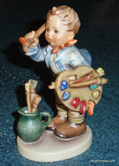 "The Artist" Goebel Hummel Figurine #304 - Boy Painting With Palette!