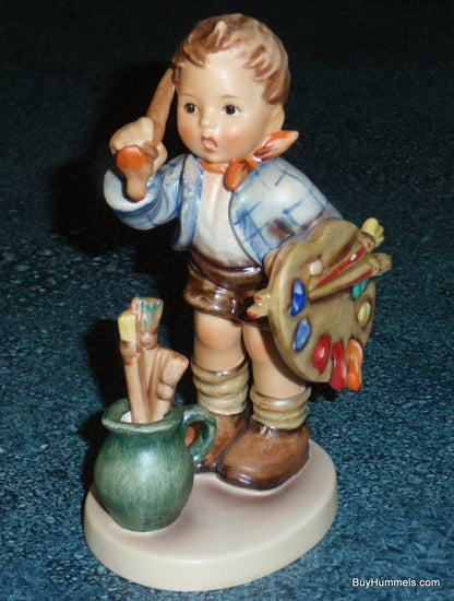 "The Artist" Goebel Hummel Figurine #304 - Boy Painting With Palette!