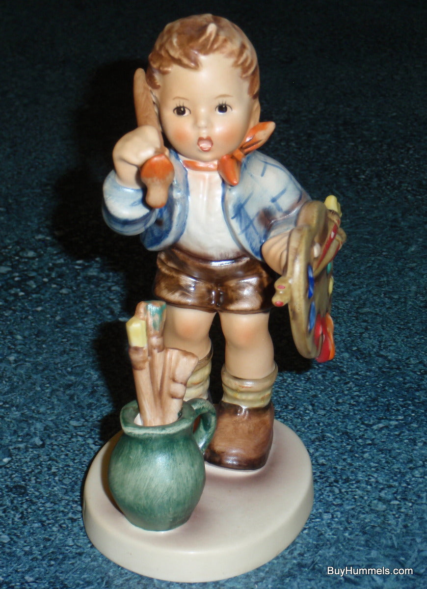 "The Artist" Goebel Hummel Figurine #304 - Boy Painting With Palette!