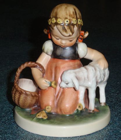 "Favorite Pet" Goebel Hummel Figurine #361 - Girl With Baby Lamb!