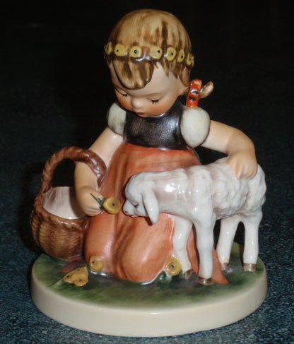 "Favorite Pet" Goebel Hummel Figurine #361 - Girl With Baby Lamb!