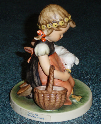 "Favorite Pet" Goebel Hummel Figurine #361 - Girl With Baby Lamb!