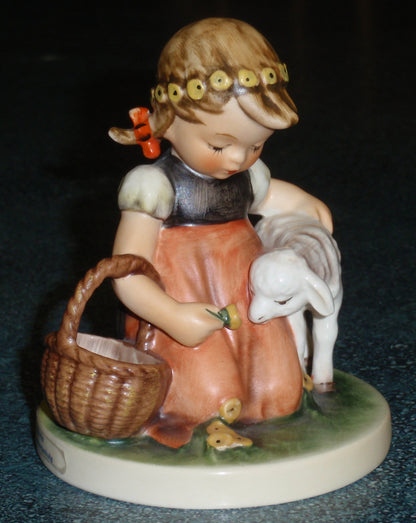 "Favorite Pet" Goebel Hummel Figurine #361 - Girl With Baby Lamb!