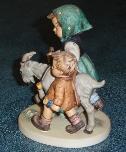 "Homeward Bound" Goebel Hummel Figurine #334 - Brother And Sister With Goat!