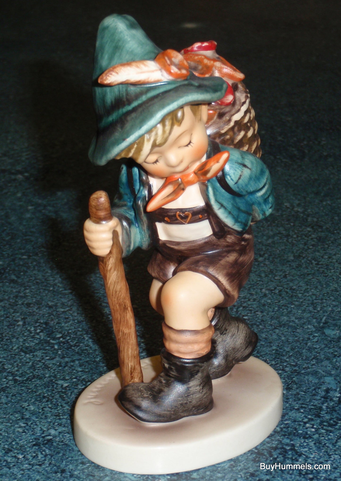 "Flower Vendor" #381 Goebel Hummel Figurine - Little Boy With BIG Basket Of Flowers!