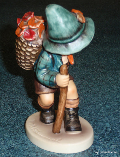 "Flower Vendor" #381 Goebel Hummel Figurine - Little Boy With BIG Basket Of Flowers!