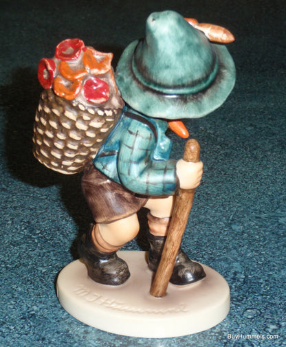 "Flower Vendor" #381 Goebel Hummel Figurine - Little Boy With BIG Basket Of Flowers!