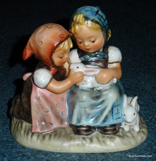 Easter Time Goebel Hummel Figurine #384 - Two Girls With Rabbits Easter Gift!