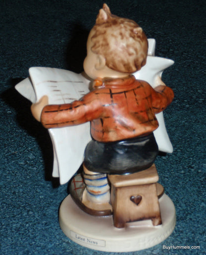 "Latest News" Goebel Hummel Figurine #184 Boy Reading Newspaper CUTE COLLECTIBLE