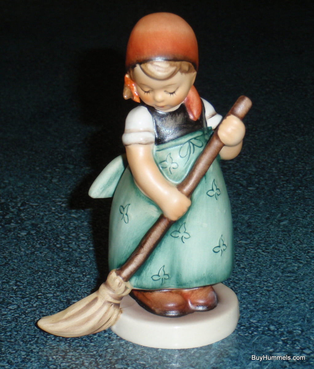 "Little Sweeper" Goebel Hummel Figurine #171 - Little Girl Sweeping The Floor!