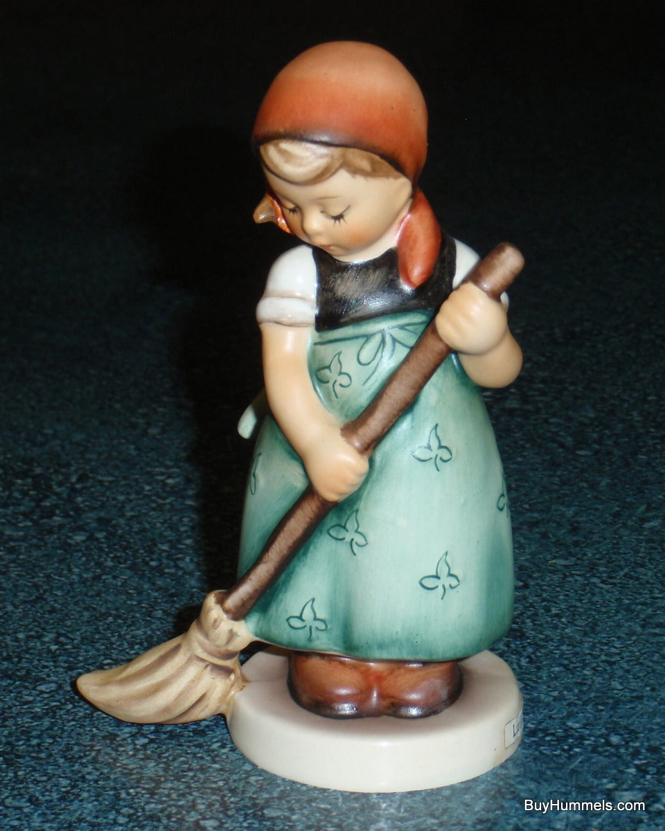 "Little Sweeper" Goebel Hummel Figurine #171 - Little Girl Sweeping The Floor!