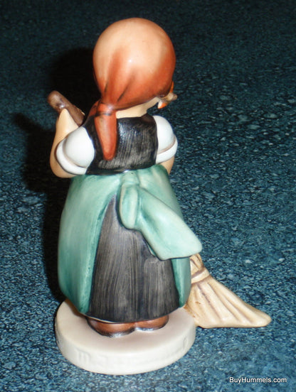 "Little Sweeper" Goebel Hummel Figurine #171 - Little Girl Sweeping The Floor!