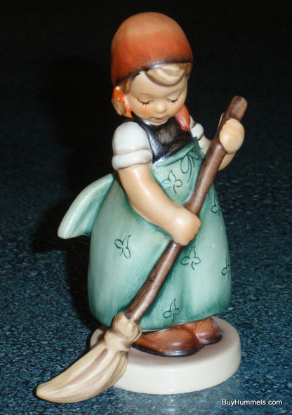 "Little Sweeper" Goebel Hummel Figurine #171 - Little Girl Sweeping The Floor!