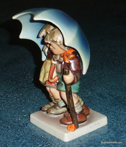 "Stormy Weather" Goebel Hummel Figurine #71 - Boy And Girl Under Umbrella!