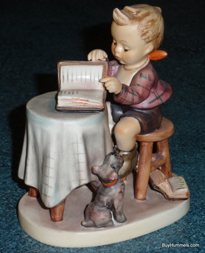 Goebel Hummel Figurine "Little Bookkeeper" #306 - Accountant With Little Dog!