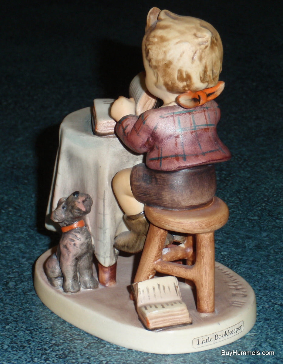 Goebel Hummel Figurine "Little Bookkeeper" #306 - Accountant With Little Dog!