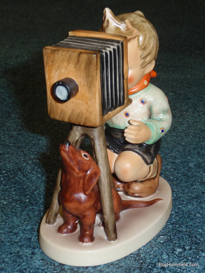 The Photographer Goebel Hummel Figurine #178 - Boy Taking Picture With Dachshund Dog!