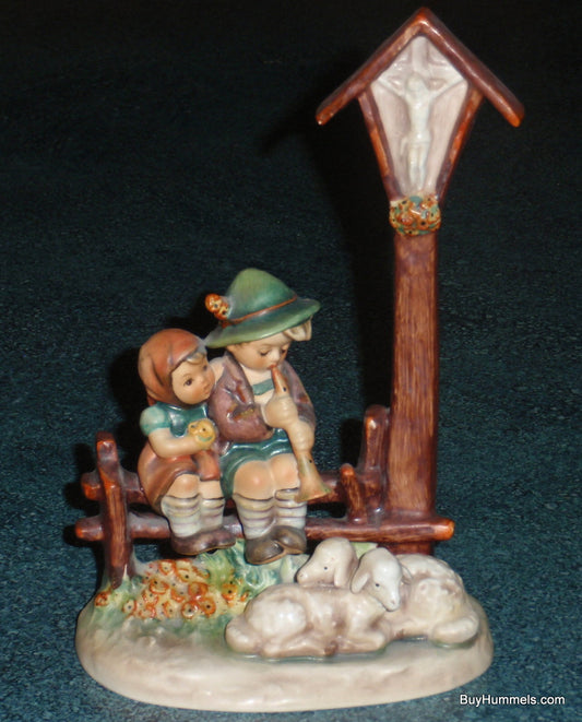 "Wayside Devotion" Goebel Hummel Figurine #28/II Jesus Shrine In The Woods