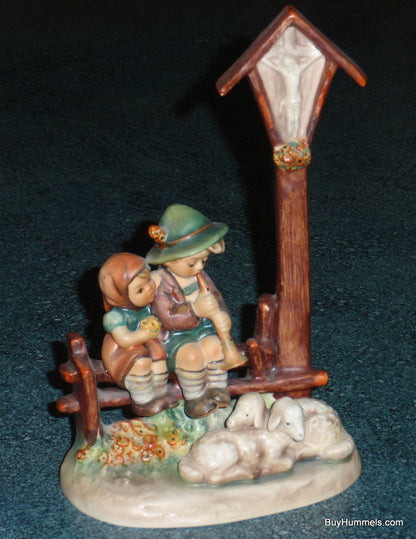 "Wayside Devotion" Goebel Hummel Figurine #28/II Jesus Shrine In The Woods