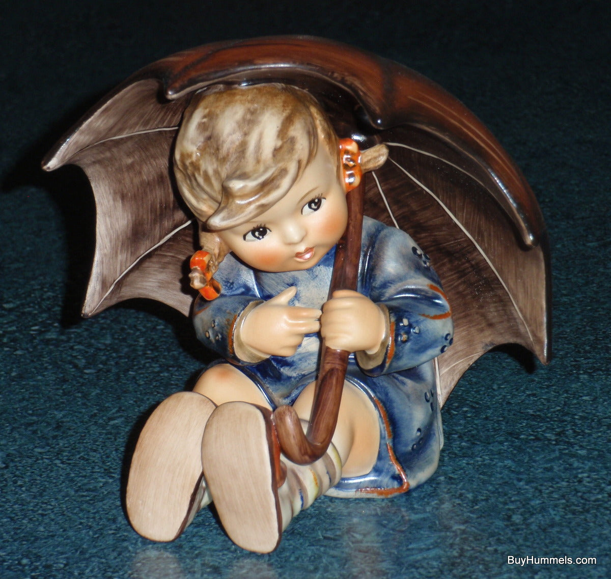 "Umbrella Girl" Goebel Hummel Figurine #152/0 B - Little Girl Under Big Umbrella!