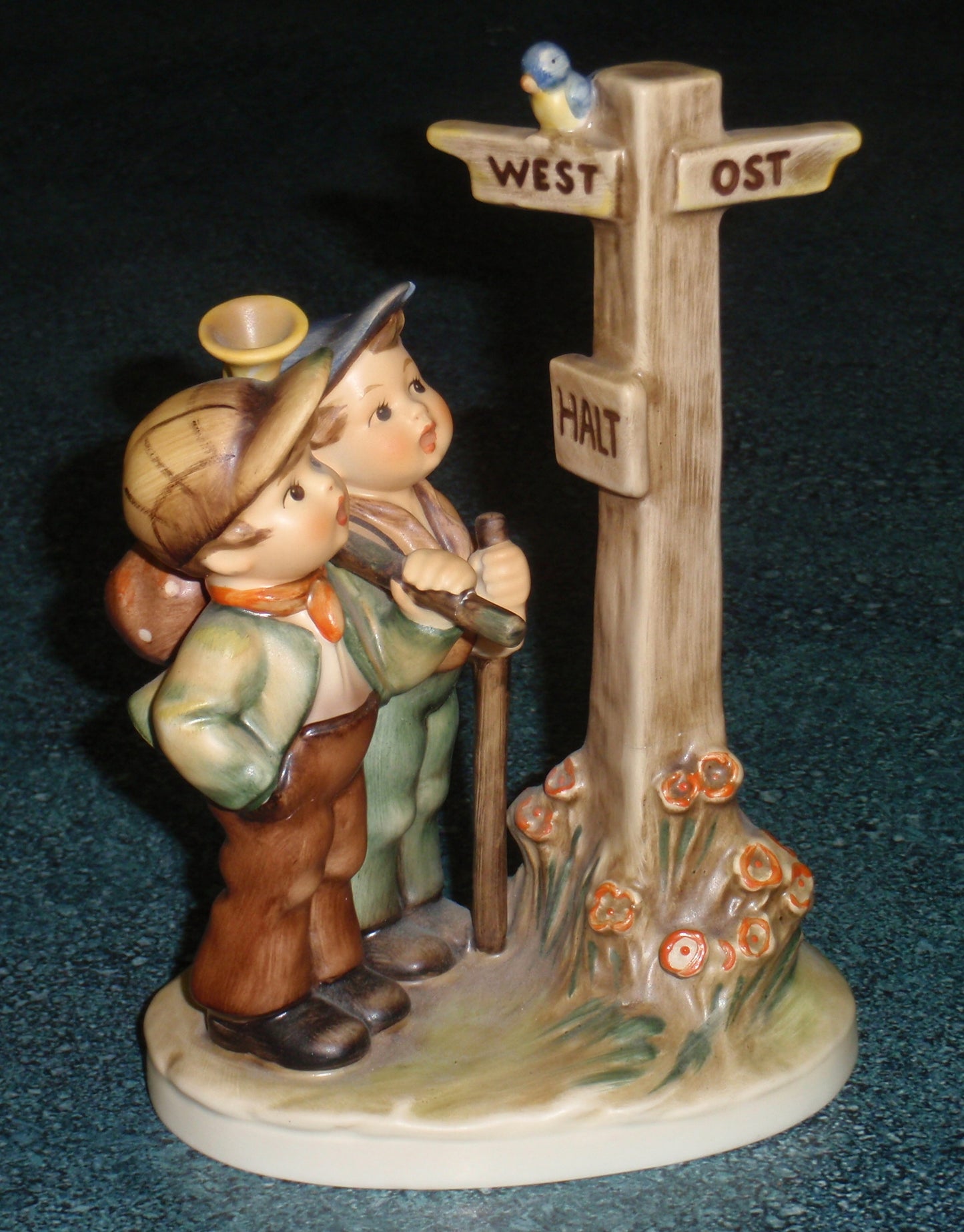 "Crossroads" Goebel Hummel Figurine #331 - Two Brothers In The Woods!