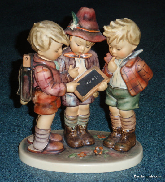 "School Boys" Goebel Hummel Figurine #170/I - Three Boys Learning Schoolwork!