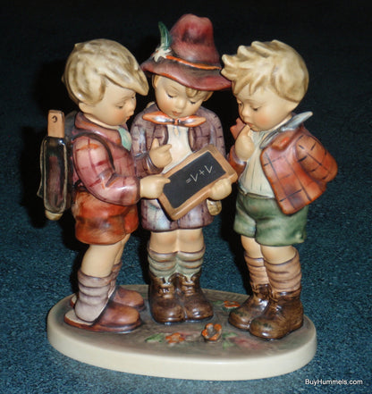 "School Boys" Goebel Hummel Figurine #170/I - Three Boys Learning Schoolwork!