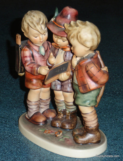 "School Boys" Goebel Hummel Figurine #170/I - Three Boys Learning Schoolwork!