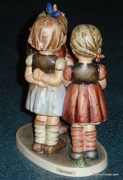 "School Girls" Goebel Hummel Figurine #177/I - Three Girls Learning Knitting!