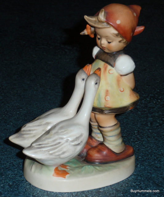 "Goose Girl" Goebel Hummel Figurine #47/0 - Little Girl With Geese!