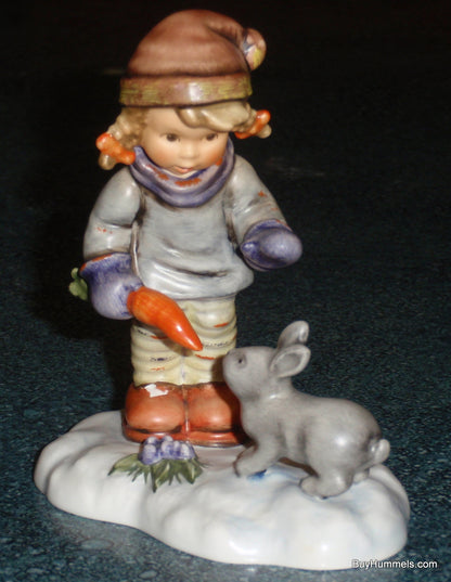 LIMITED EDITION "Peaceful Offering" Hummel Figurine #2066 - Girl With Bunny In The Snow!