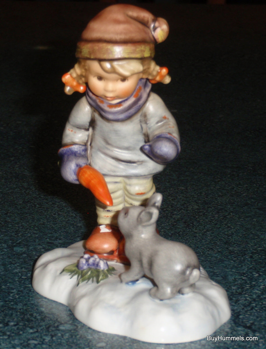 LIMITED EDITION "Peaceful Offering" Hummel Figurine #2066 - Girl With Bunny In The Snow!