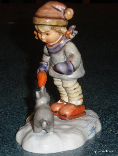 LIMITED EDITION "Peaceful Offering" Hummel Figurine #2066 - Girl With Bunny In The Snow!