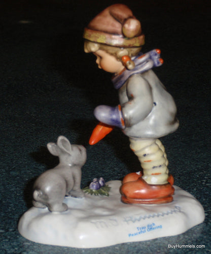 LIMITED EDITION "Peaceful Offering" Hummel Figurine #2066 - Girl With Bunny In The Snow!