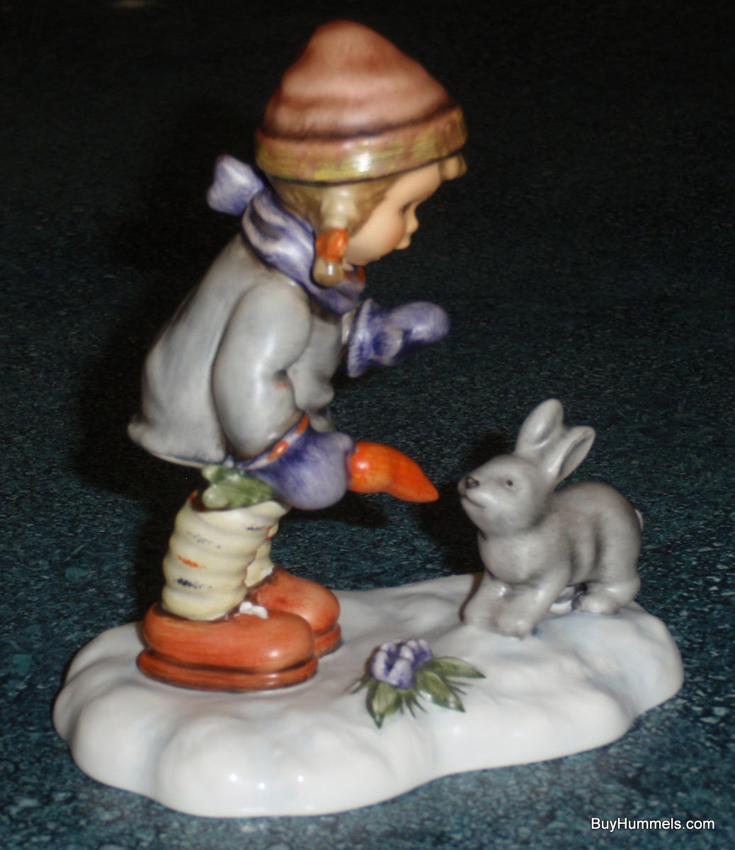 LIMITED EDITION "Peaceful Offering" Hummel Figurine #2066 - Girl With Bunny In The Snow!